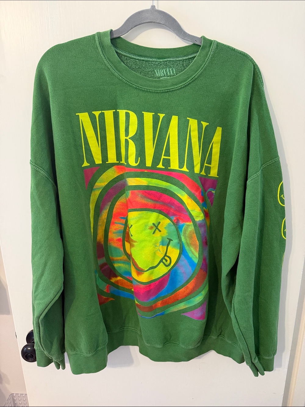 NIRVANA Green Sweatshirt L/XL